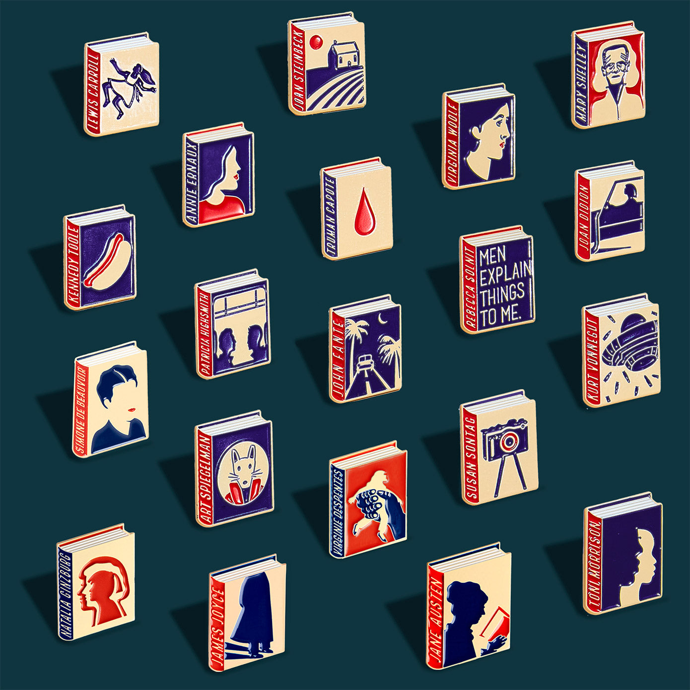 Jane Austen Enamel Pin