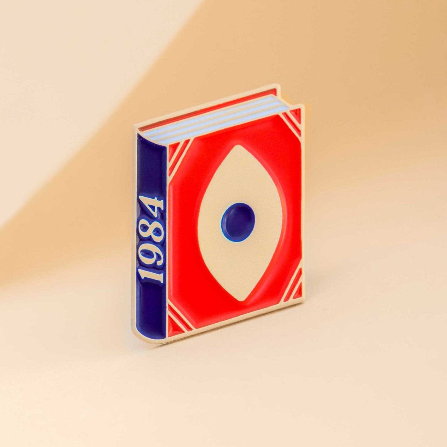 1984 Book George Orwell Enamel Pin by Judy Kaufmann