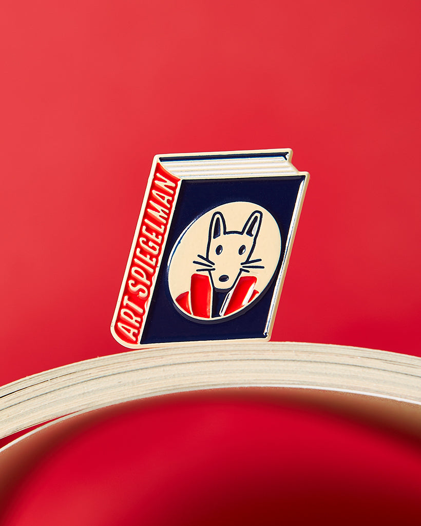 Art Spiegelman Book Pin Collection, Maus Enamel Pin Books, Product Wholesale for Bookstores and Bookshops by Judy Kaufmann