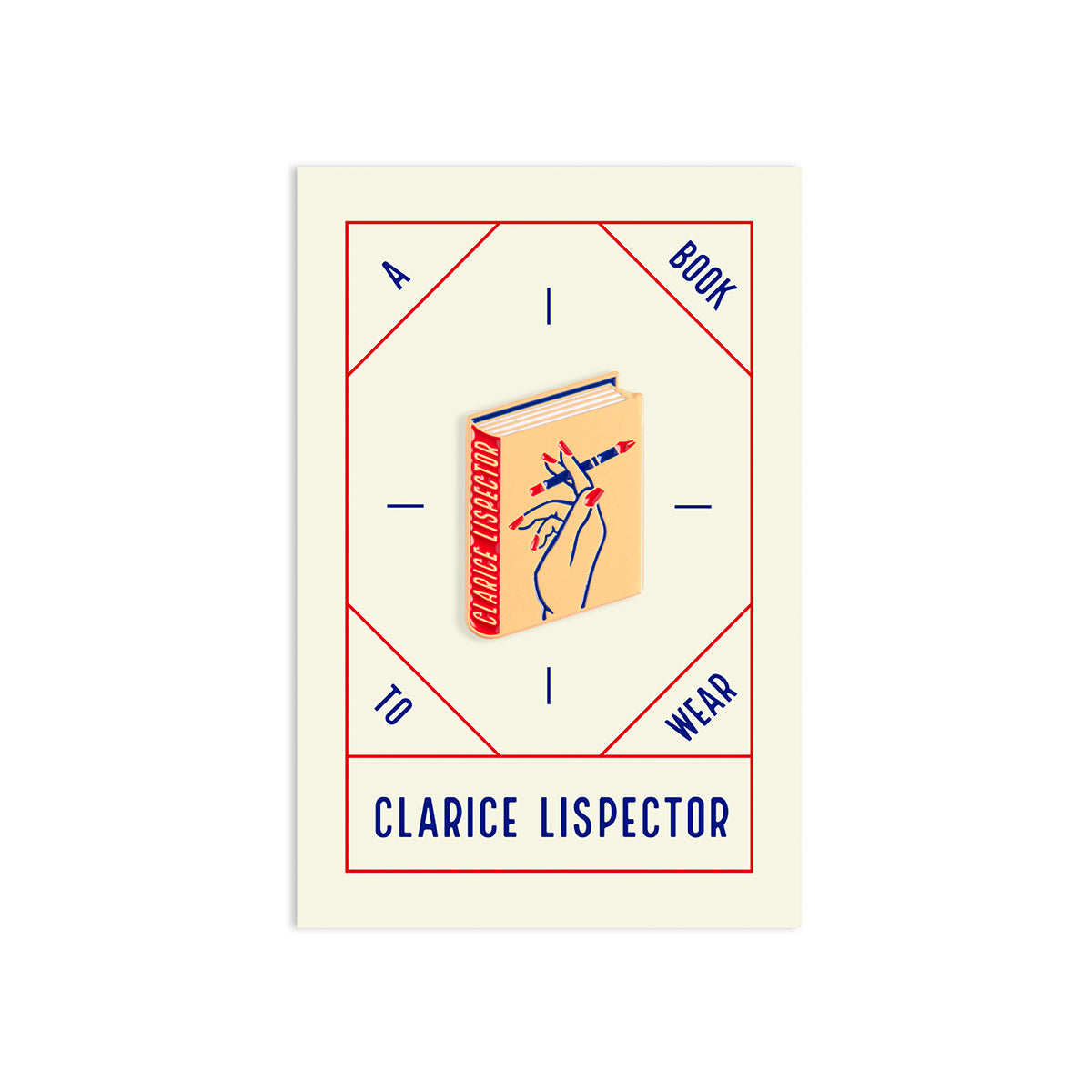 Clarice Lispector Book Pin