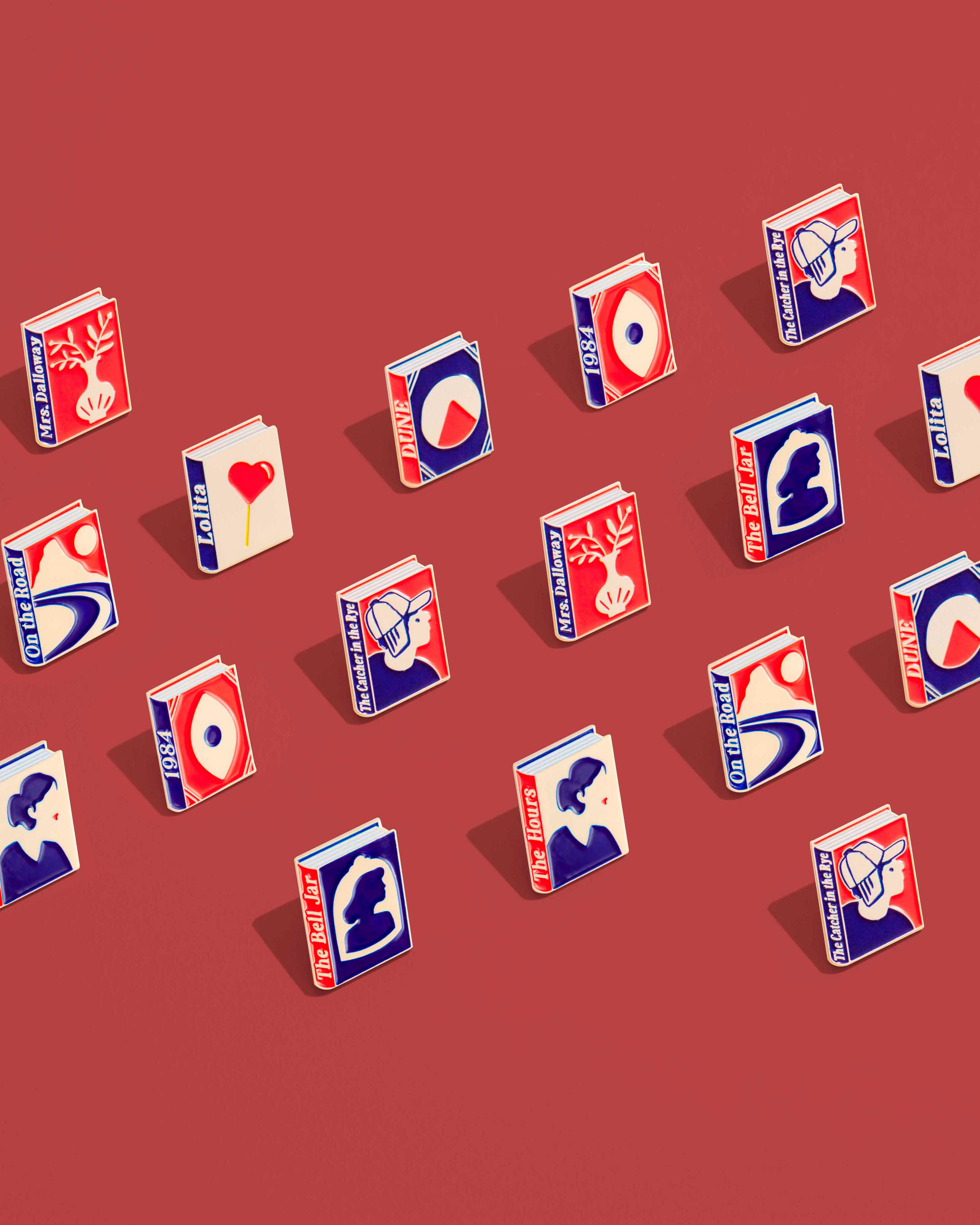 Classic Book Pin Collection