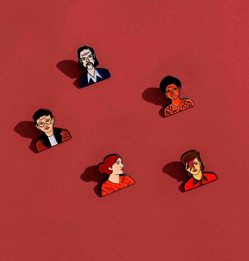 Nina Enamel Icon Pin