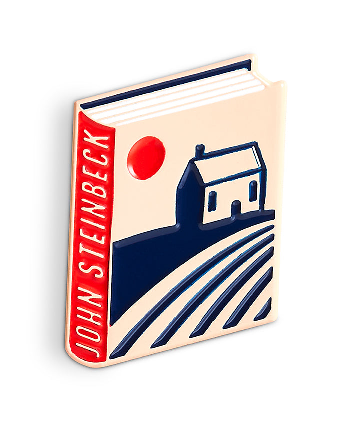 John Steinbeck Book Pin Collection, Enamel Pin Books, Product Wholesale for Bookstores and Bookshops by Judy Kaufmann