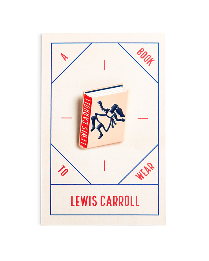 Lewis Carroll Book Pin Collection, Alice in wonderland Enamel Pin Books, Product Wholesale for Bookstores and Bookshops by Judy Kaufmann