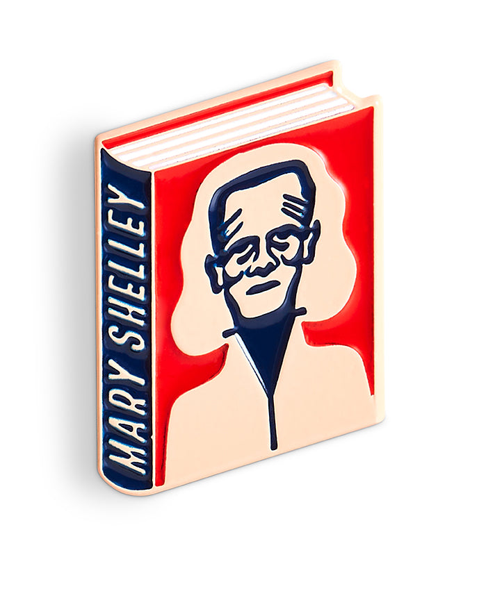 Mary Shelley Book Pin Collection, frankenstein Enamel Pin Books, Product Wholesale for Bookstores and Bookshops by Judy Kaufmann