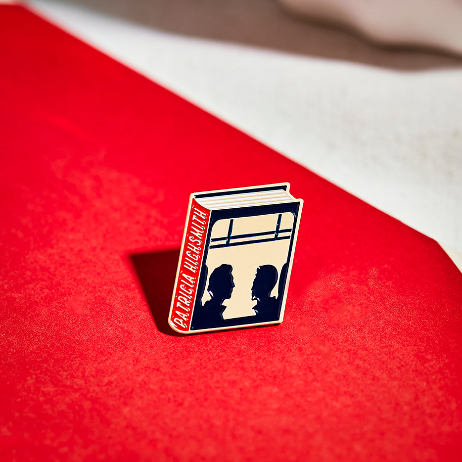 Patricia Highsmith Book Pin Collection, Enamel Pin Books, Product Wholesale for Bookstores and Bookshops by Judy Kaufmann