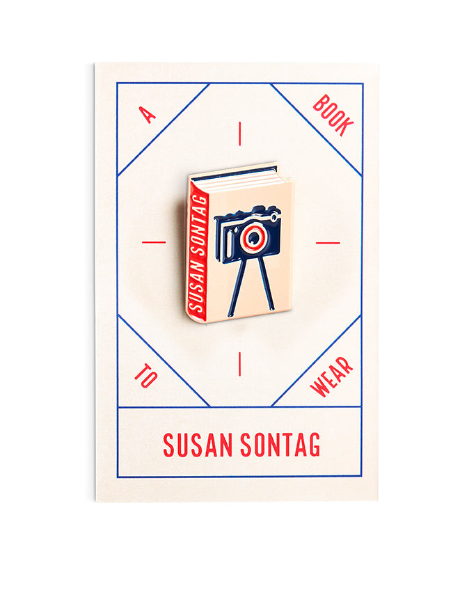 Susan Sontag Book Pin Collection, On photography Enamel Pin Books, Product Wholesale for Bookstores and Bookshops