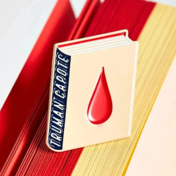 Truman Capote Book Pin Collection,  In Cold Blood Enamel Pin Books, Product Wholesale for Bookstores and Bookshops