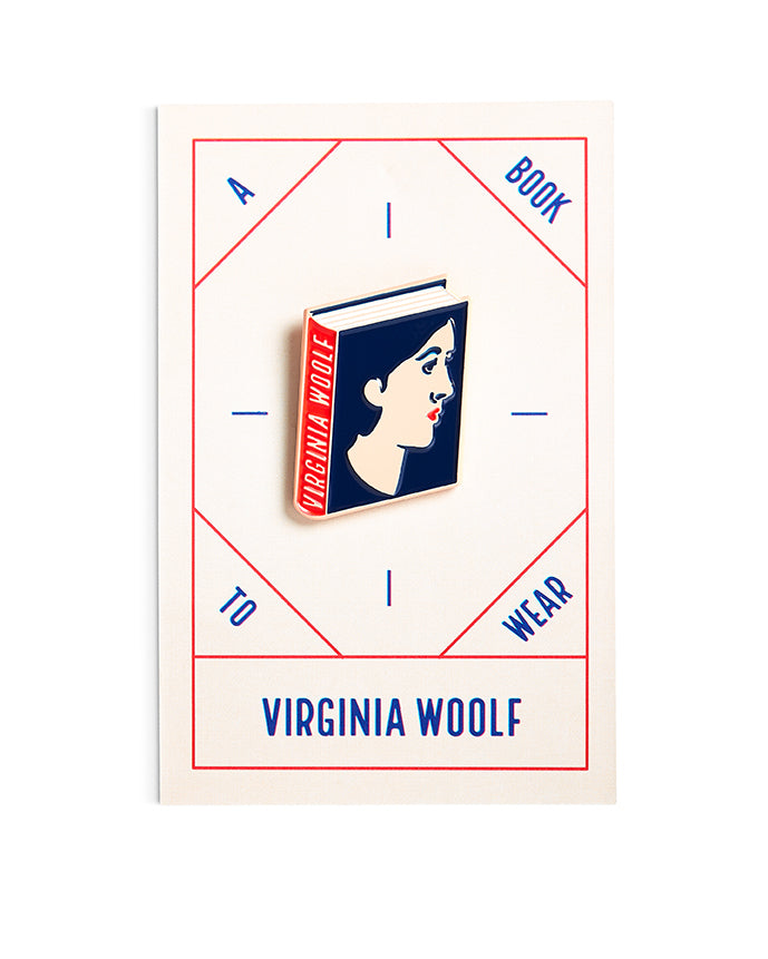 Virginia Woolf Book Pin Collection, Enamel Pin Books, Product Wholesale for Bookstores and Bookshops
