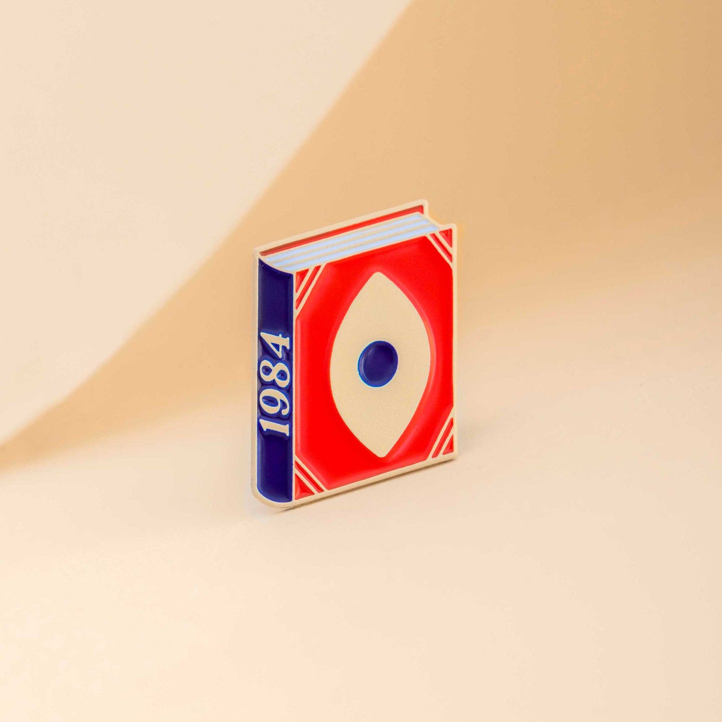 1984 Book George Orwell Enamel Pin by Judy Kaufmann