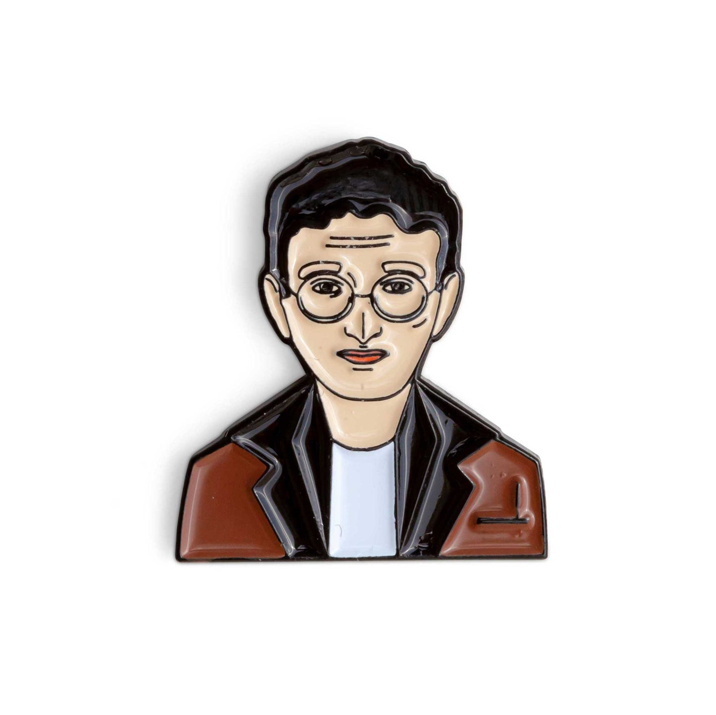Roberto Bolaño Enamel Pin by Judy Kaufmann