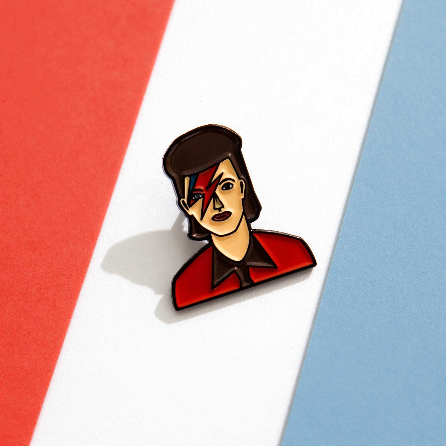 David Bowie Enamel Pin by Judy Kaufmann