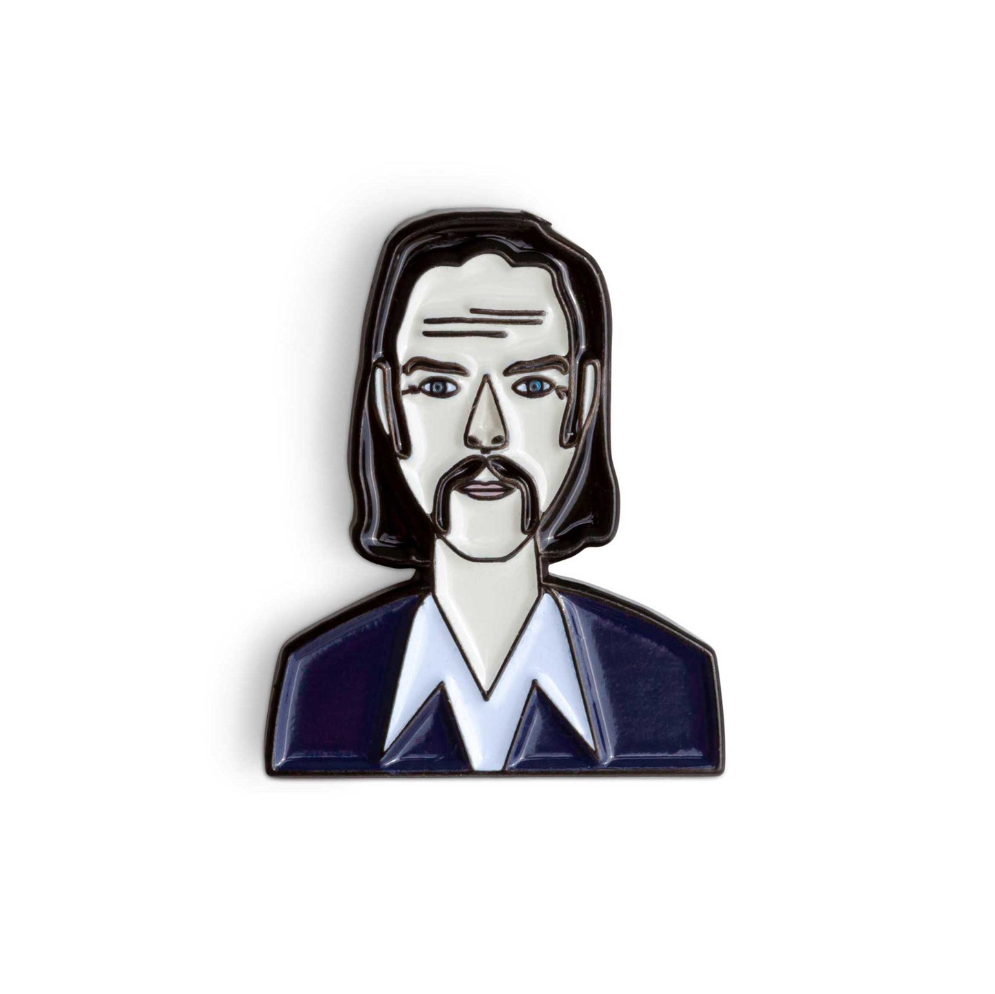 Nick Cave Enamel Pin by Judy Kaufmann