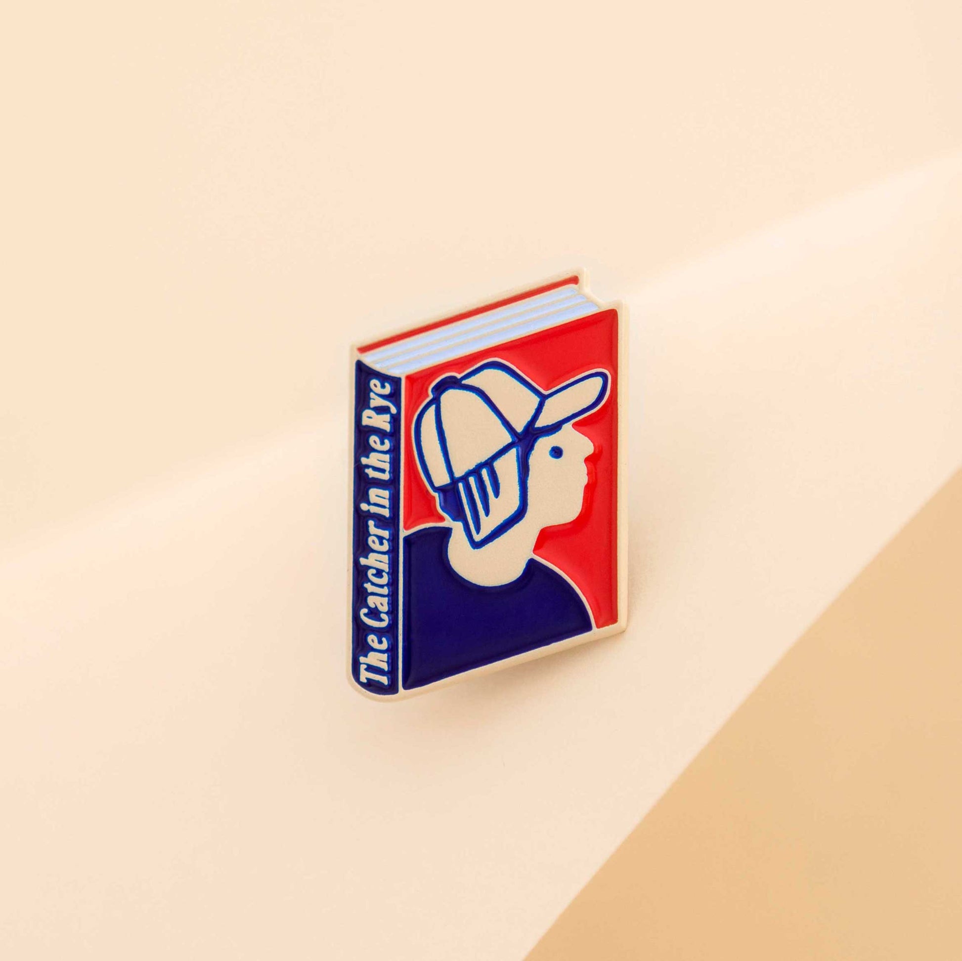 The Catcher Book in the Rye by J. D. Salinger Enamel Pin by Judy Kaufmann