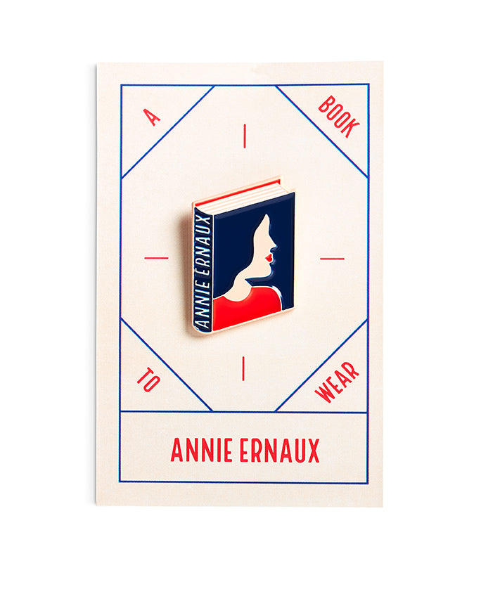 Annie Ernaux Book Pin Collection, Enamel Pin Books, Product Wholesale for Bookstores and Bookshops by Judy Kaufmann
Pin de livre Annie Ernaux
