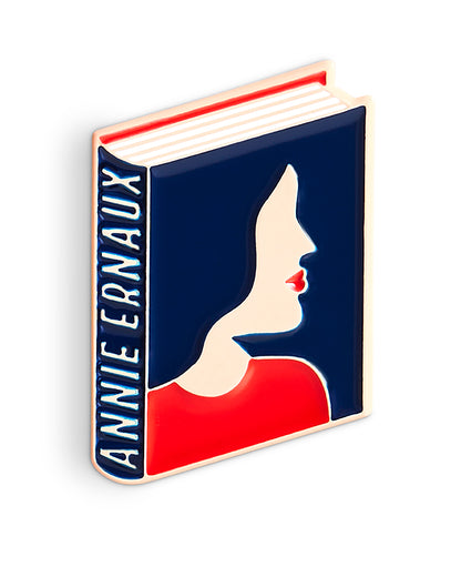 Annie Ernaux Book Pin Collection, Enamel Pin Books, Product Wholesale for Bookstores and Bookshops by Judy Kaufmann
Pin de livre Annie Ernaux
