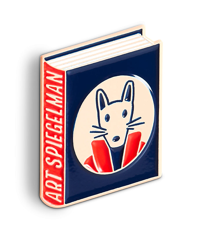 Art Spiegelman Book Pin Collection, Maus Enamel Pin Books, Product Wholesale for Bookstores and Bookshops by Judy Kaufmann
