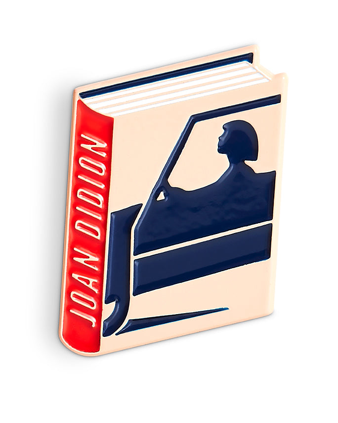 Joan Didion Book Pin Collection, namel Pin Books, Product Wholesale for Bookstores and Bookshops by Judy Kaufmann
