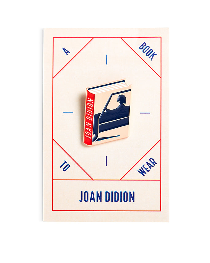 Joan Didion Book Pin Collection,  Enamel Pin Books, Product Wholesale for Bookstores and Bookshops by Judy Kaufmann
