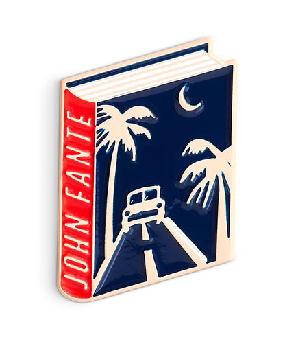 John Fante Book Pin Collection, Ask the Dust Enamel Pin Books, Product Wholesale for Bookstores and Bookshops by Judy Kaufmann
