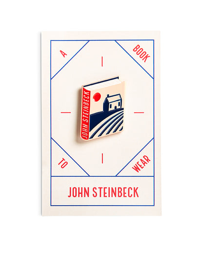 John Steinbeck Book Pin Collection, Enamel Pin Books, Product Wholesale for Bookstores and Bookshops by Judy Kaufmann
