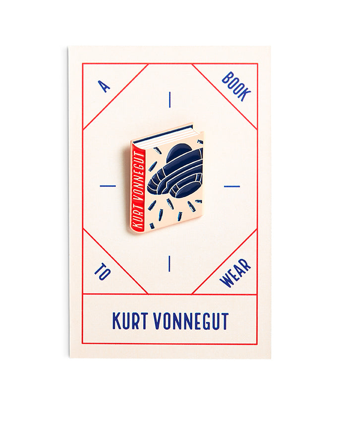 Kurt Vonnegut Book Pin Collection, Slaughterhouse Five Enamel Pin Books, Product Wholesale for Bookstores and Bookshops by Judy Kaufmann
