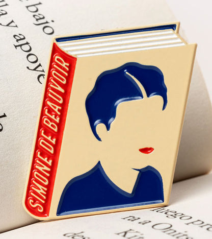 Simone de Beauvoir Enamel Pin