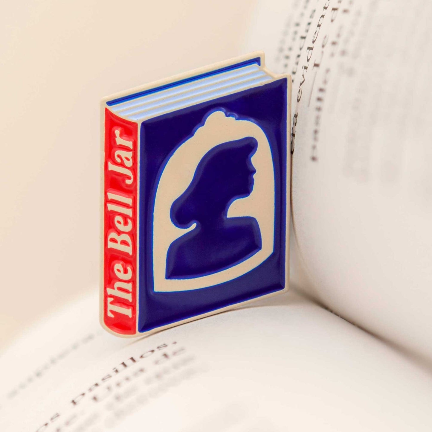 The Bell Jar Book by Sylvia Plath Enamel Pin