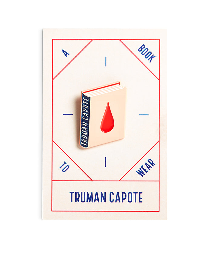 Truman Capote Book Pin Collection, In Cold Blood Enamel Pin Books, Product Wholesale for Bookstores and Bookshops