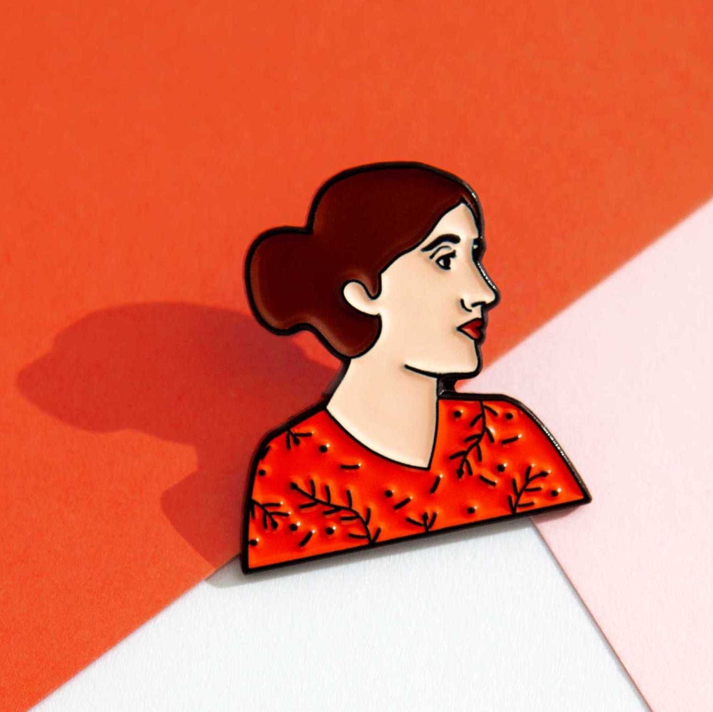 Virginia Woolf Icon Pin