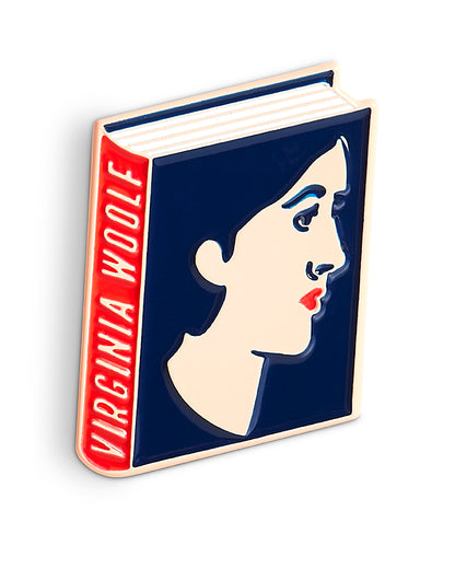 Virginia Woolf Book Pin Collection, Enamel Pin Books, Product Wholesale for Bookstores and Bookshops
