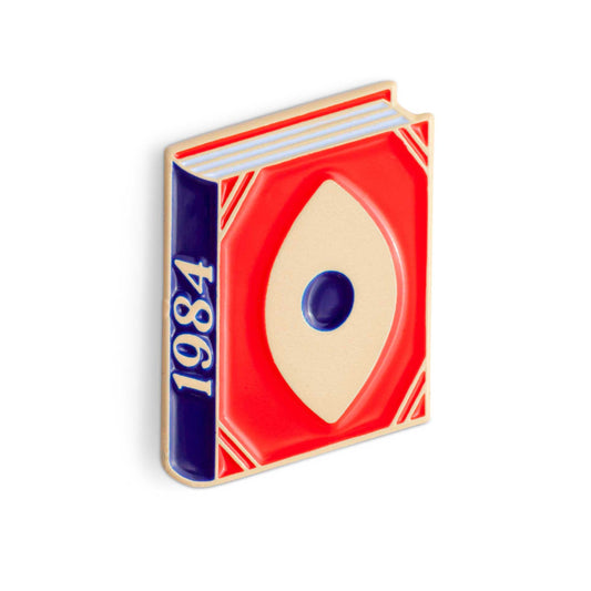 1984 Book George Orwell Enamel Pin by Judy Kaufmann