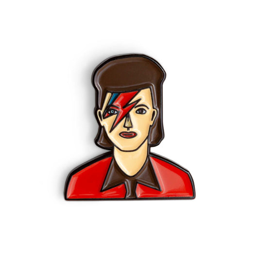 David Bowie Enamel Pin by Judy Kaufmann