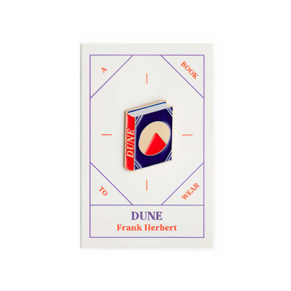 Dune Book by Frank Herbert Enamel Pin by Judy Kaufmann with packaging