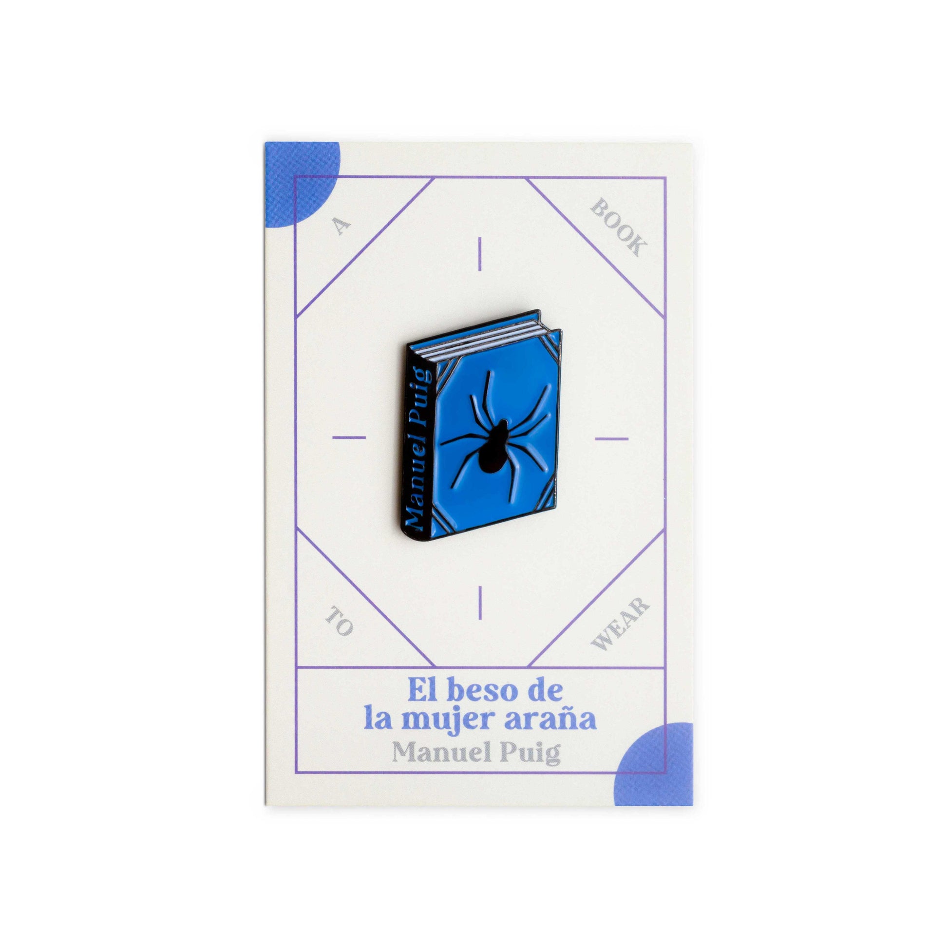 El beso de la mujer araña Book by Manuel Puig Enamel Pin by Judy Kaufmann with packaging