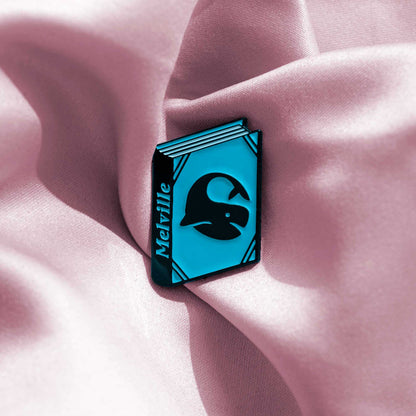 Moby Dick Book by Herman Melville Enamel Pin by Judy Kaufmann