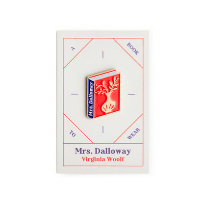 Mrs. Dalloway Book by Virginia Woolf Enamel Pin by Judykaufmann with packaging