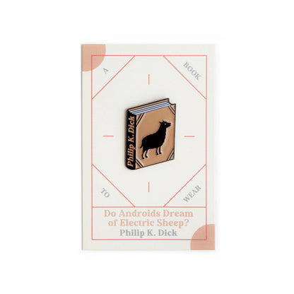 Do Androids Dream of Electric Sheep? Book by Philip K. Dick Enamel Pin by Judy Kaufmann with packaging
