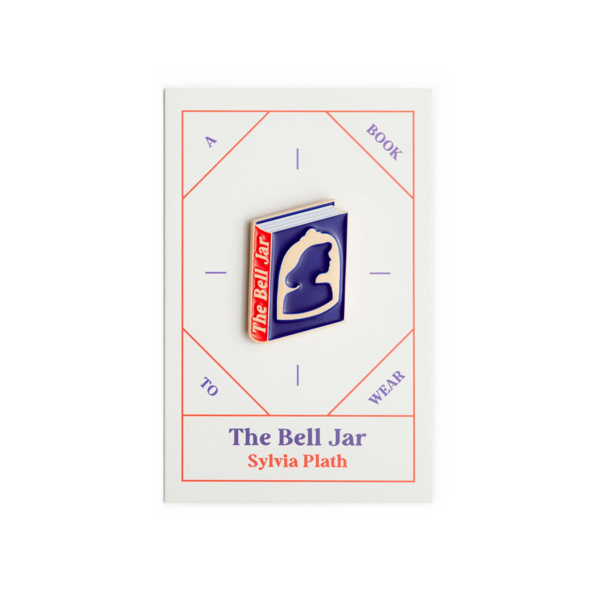 The Bell Jar Book by Sylvia Plath Enamel Pin by Judy Kaufmann with packaging