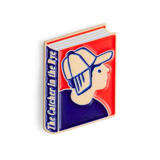 The Catcher Book in the Rye by J. D. Salinger Enamel Pin by Judy Kaufmann