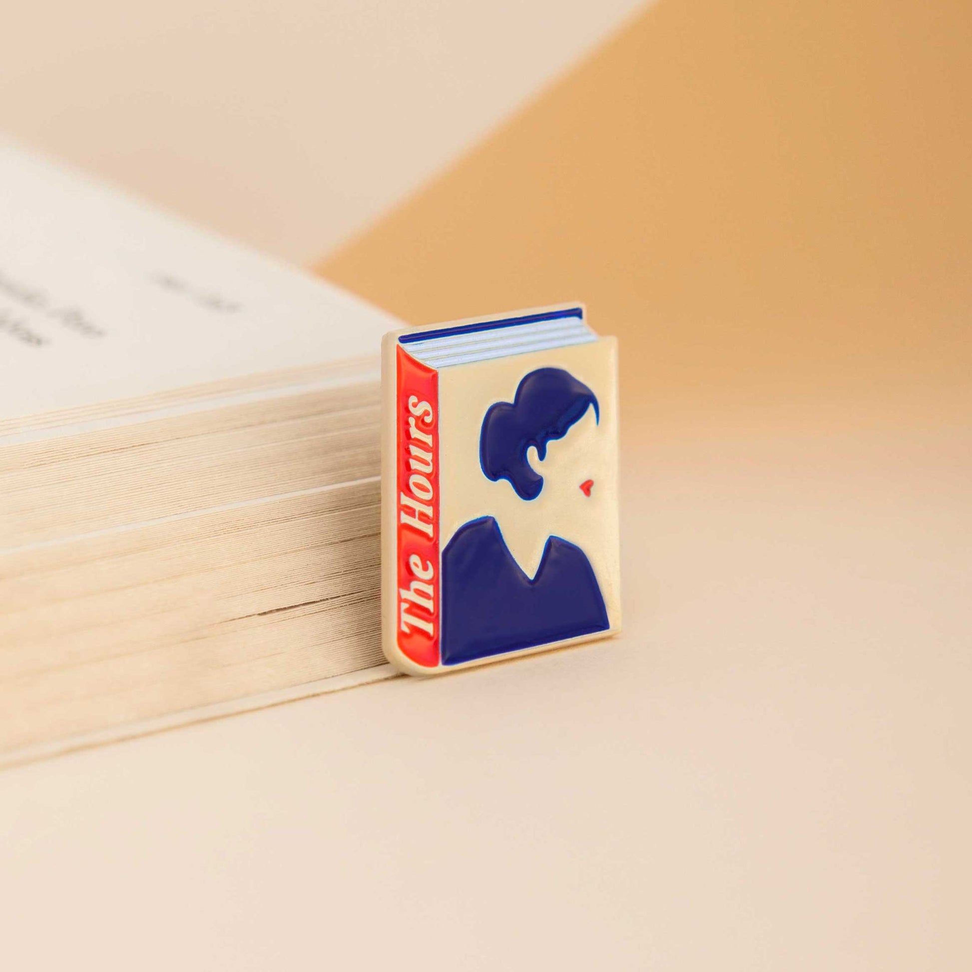 The Hours Book by Michael Cunningham Enamel Pin by Judy Kaufmann