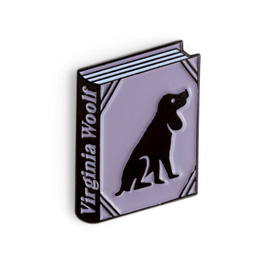 Flush Book by Virginia Woolf Enamel Pin by Judy Kaufmann
